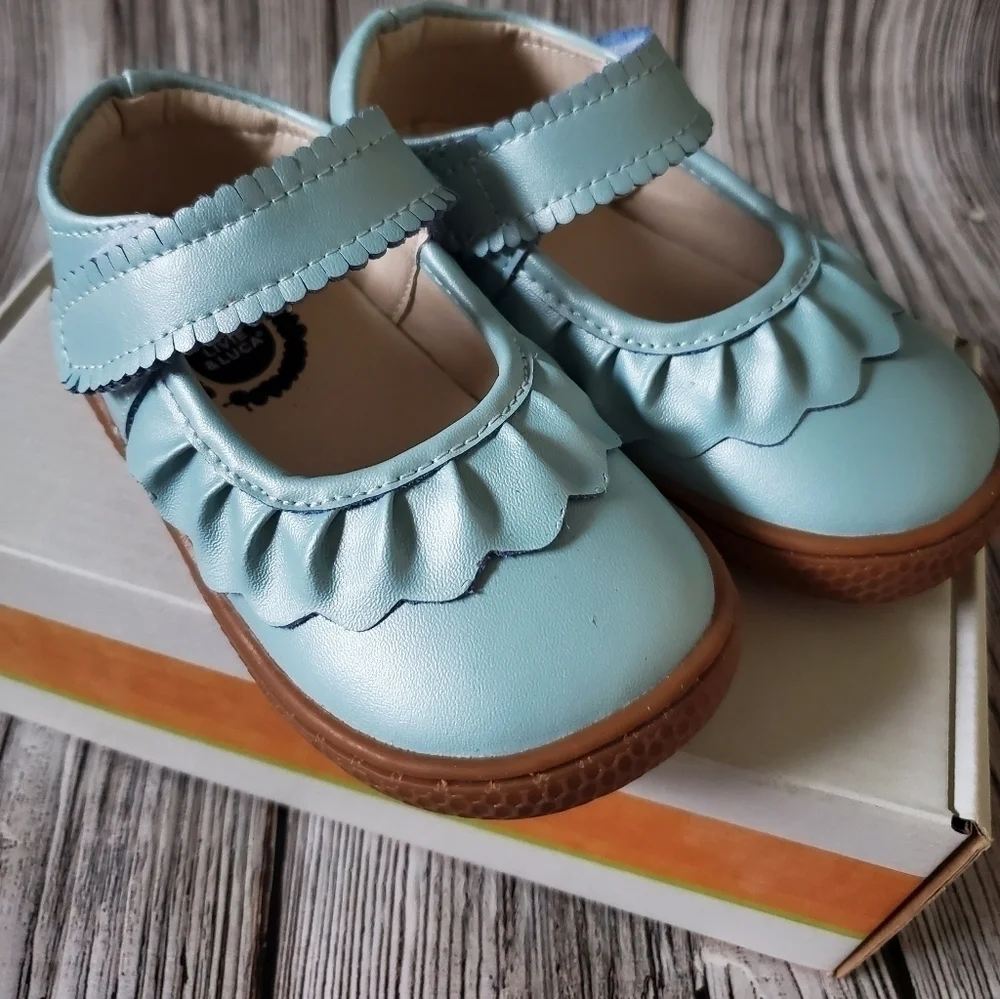 Livie and Luca Ruche Sandals Sky Blue